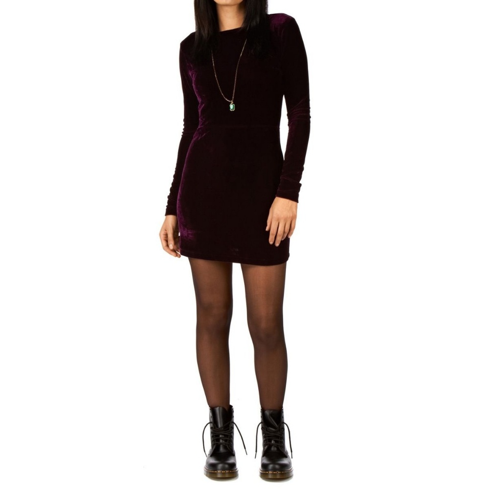 velvet bodycon dress